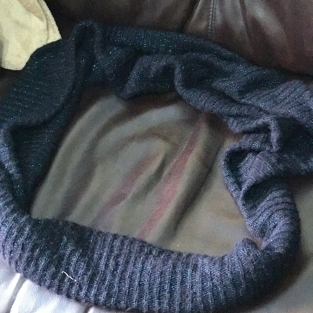 Navy blue infinity scarf
